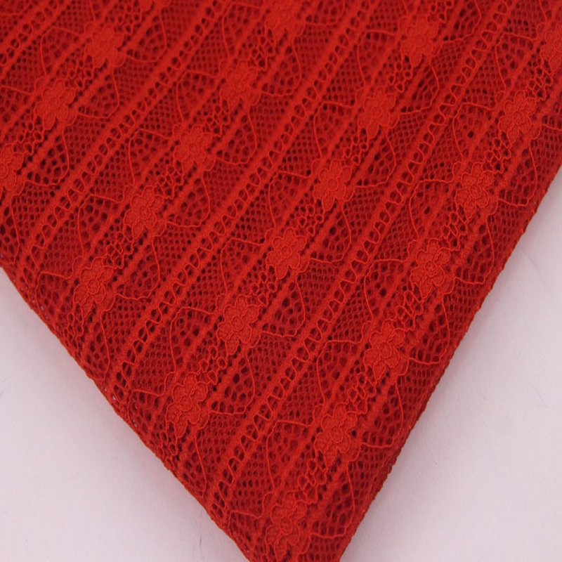 Lace Fabric Stripe Curtain Warp Knit Wholesale Supplier 10